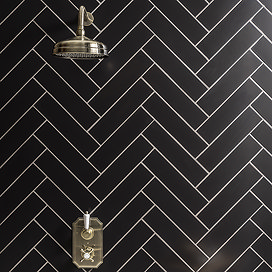 Stonehouse Studio Alvero Black Wall Tiles - 75 x 300mm