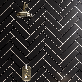 Stonehouse Studio Alvero Black Wall Tiles - 75 x 300mm