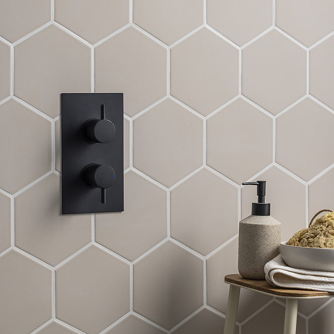 Stonehouse Studio Alvero Hexagon Beige Wall and Floor Tiles - 150 x 170mm