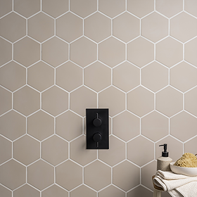 Stonehouse Studio Alvero Hexagon Beige Wall and Floor Tiles - 150 x 170mm