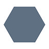 Stonehouse Studio Alvero Hexagon Dark Blue Wall and Floor Tiles - 150 x 170mm