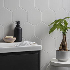 Stonehouse Studio Alvero Hexagon Grey Wall and Floor Tiles - 150 x 170mm