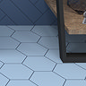 Stonehouse Studio Alvero Hexagon Light Blue Wall and Floor Tiles - 150 x 170mm