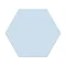 Stonehouse Studio Alvero Hexagon Light Blue Wall and Floor Tiles - 150 x 170mm