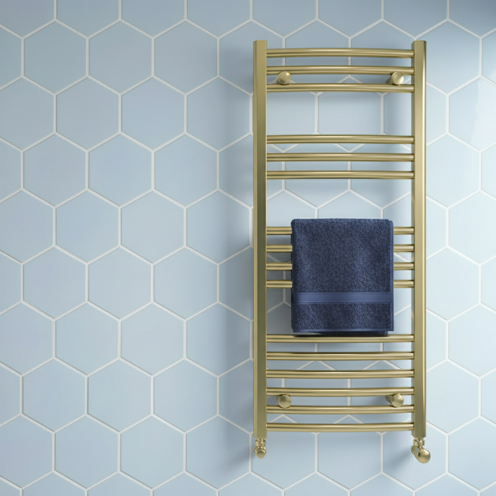 Stonehouse Studio Alvero Hexagon Light Blue Wall and Floor Tiles - 150 x 170mm