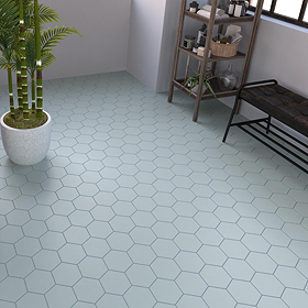 Stonehouse Studio Alvero Hexagon Light Green Wall and Floor Tiles - 150 x 170mm