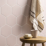 Stonehouse Studio Alvero Hexagon Pink Wall and Floor Tiles - 150 x 170mm