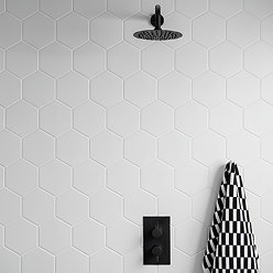 Stonehouse Studio Alvero Hexagon White Wall and Floor Tiles