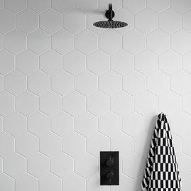 Stonehouse Studio Alvero Hexagon White Wall and Floor Tiles
