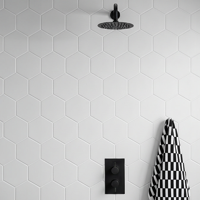 Stonehouse Studio Alvero Hexagon White Wall and Floor Tiles