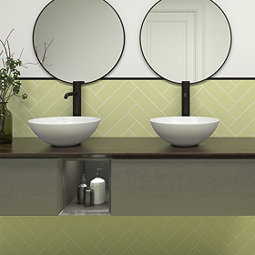 Stonehouse Studio Alvero Yellow Wall Tiles - 75 x 300mm