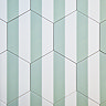 Stonehouse Studio Amalfi Olive Striped Hexagon Wall & Floor Tiles - 225 x 259mm