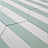 Stonehouse Studio Amalfi Olive Striped Hexagon Wall & Floor Tiles - 225 x 259mm