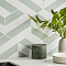 Stonehouse Studio Amalfi Olive Striped Hexagon Wall & Floor Tiles - 225 x 259mm
