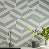 Stonehouse Studio Amalfi Olive Striped Hexagon Wall & Floor Tiles - 225 x 259mm