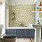 Stonehouse Studio Amalfi Saffron Striped Hexagon Wall & Floor Tiles - 225 x 259mm