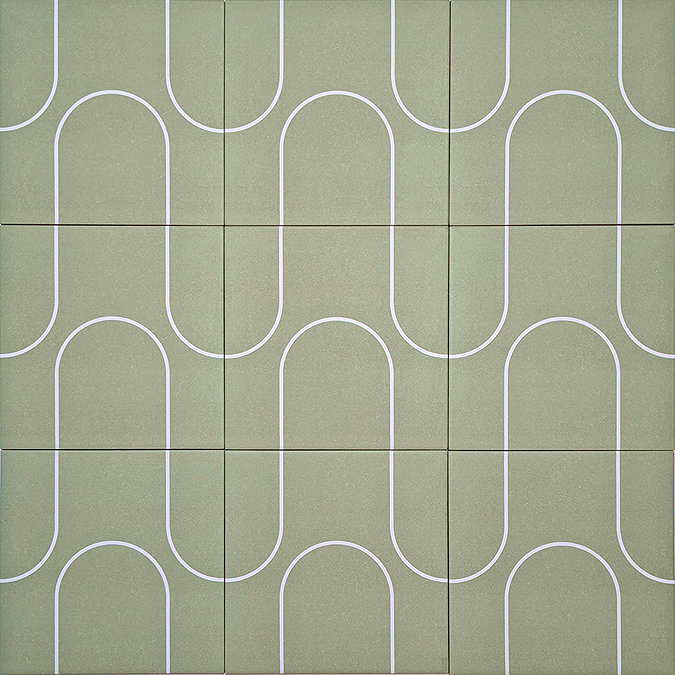 Stonehouse Studio Archie Fern Wall & Floor Tiles - 225 x 225mm