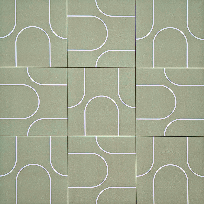 Stonehouse Studio Archie Fern Wall & Floor Tiles - 225 x 225mm