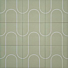 Stonehouse Studio Archie Fern Wall & Floor Tiles - 225 x 225mm