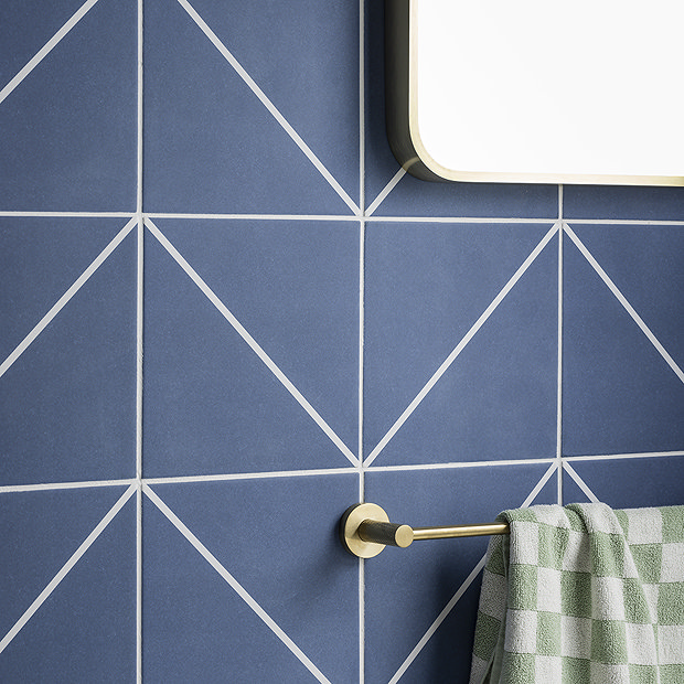 Stonehouse Studio Ascent Indigo Geometric Wall and Floor Tiles - 225 x 225mm