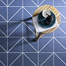 Stonehouse Studio Ascent Indigo Geometric Wall and Floor Tiles - 225 x 225mm