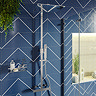 Stonehouse Studio Ascent Indigo Geometric Wall and Floor Tiles - 225 x 225mm