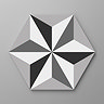 Stonehouse Studio Astral Graphite Hexagon Wall & Floor Tiles - 225 x 259mm