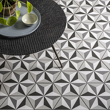 Stonehouse Studio Astral Graphite Hexagon Wall & Floor Tiles - 225 x 259mm