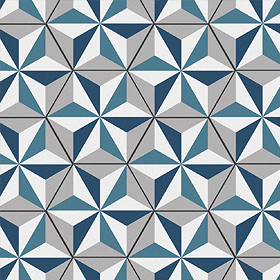 Stonehouse Studio Astral Sapphire Hexagon Wall & Floor Tiles - 225 x 259mm