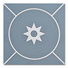 Stonehouse Studio Athena Aqua Patterned Wall and Floor Tiles - 225 x 225mm