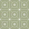 Stonehouse Studio Athena Olive Patterned Wall and Floor Tiles - 225 x 225mm