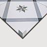 Stonehouse Studio Bakewell Emerald Geometric Patterned Wall and Floor Tiles - 225 x 225mm