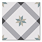 Stonehouse Studio Bakewell Teal Geometric Patterned Wall and Floor Tiles - 225 x 225mm