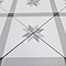 Stonehouse Studio Bakewell Teal Geometric Patterned Wall and Floor Tiles - 225 x 225mm