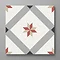Stonehouse Studio Bakewell Terracotta Geometric Patterned Wall and Floor Tiles - 225 x 225mm