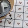 Stonehouse Studio Bakewell Terracotta Geometric Patterned Wall and Floor Tiles - 225 x 225mm