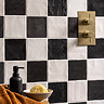 Stonehouse Studio Beauvais Rustic Graphite Zellige Effect Wall Tiles 130 x 130mm
