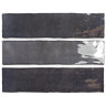 Stonehouse Studio Beauvais Rustic Graphite Zellige Effect Wall Tiles 75 x 300mm