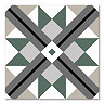 Stonehouse Studio Bentley Clover Geometric Patterned Wall and Floor Tiles - 225 x 225mm