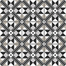 Stonehouse Studio Bentley Graphite Geometric Patterned Wall and Floor Tiles - 225 x 225mm