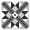 Stonehouse Studio Bentley Graphite Geometric Patterned Wall and Floor Tiles - 225 x 225mm