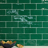 Stonehouse Studio Bramley Rustic Green Gloss Wall Tiles - 75 x 150mm