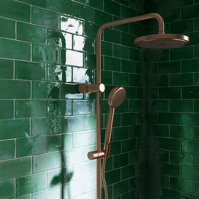 Stonehouse Studio Bramley Rustic Green Gloss Wall Tiles - 75 x 150mm