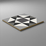 Stonehouse Studio Buxton Charcoal Patterned Wall and Floor Tiles - 225 x 225mm