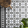 Stonehouse Studio Buxton Charcoal Geometric Patterned Wall and Floor Tiles - 225 x 225mm