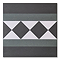 Stonehouse Studio Buxton Emerald Border Geometric Patterned Wall and Floor Tiles - 225 x 225mm