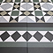 Stonehouse Studio Buxton Emerald Border Geometric Patterned Wall and Floor Tiles - 225 x 225mm