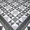 Stonehouse Studio Buxton Emerald Geometric Patterned Wall and Floor Tiles - 225 x 225mm