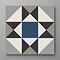 Stonehouse Studio Buxton Navy Geometric Patterned Wall and Floor Tiles - 225 x 225mm