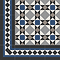 Stonehouse Studio Buxton Navy Patterned Wall and Floor Tiles - 225 x 225mm
